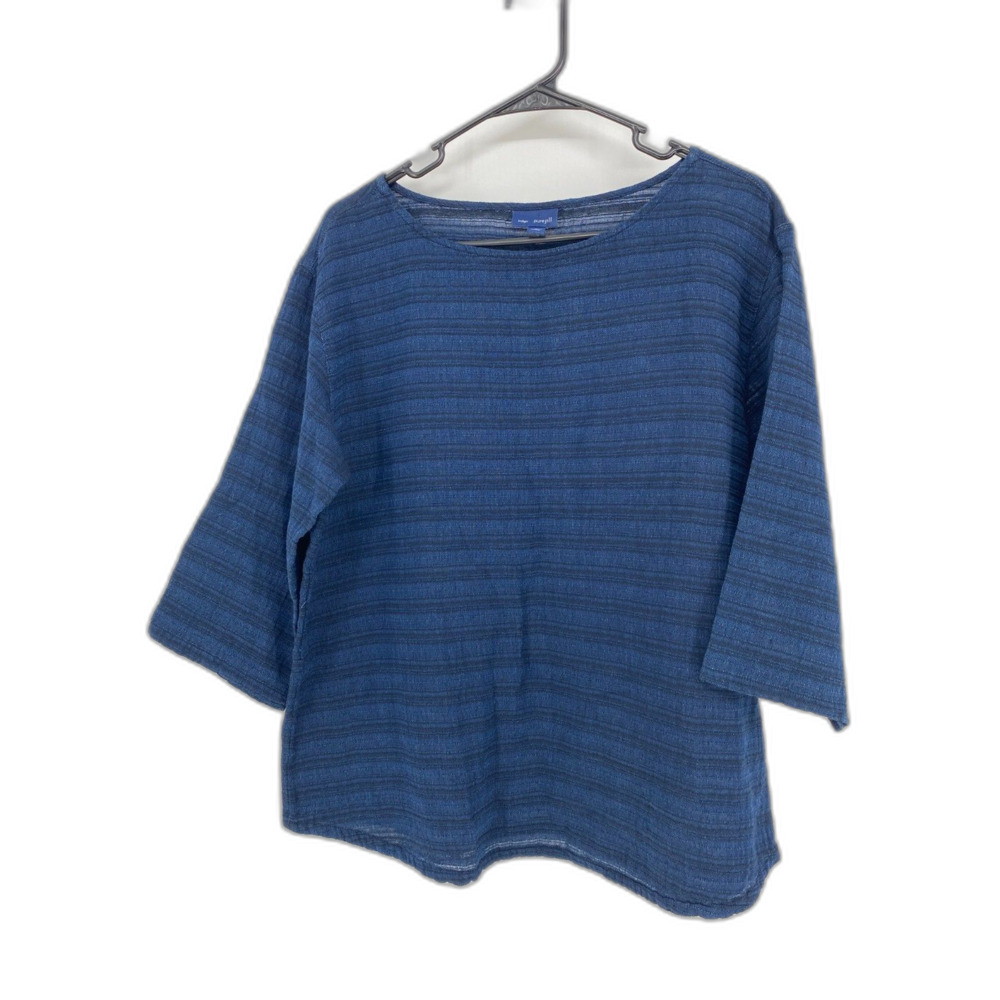 Pure Jill Indigo Blouse Womens Medium Petite